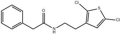 N-[2-(2,5-dichlorothiophen-3-yl)ethyl]-2-phenylacetamide 结构式