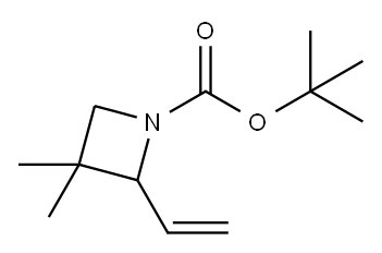 tert-butyl 2-ethenyl-3,3-dimethylazetidine-1-carboxylate 结构式