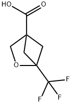 2-Oxabicyclo[2.1.1]hexane-4-carboxylic acid, 1-(trifluoromethyl)- 结构式