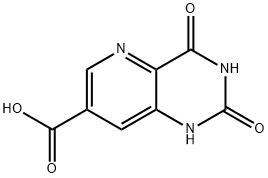 2,4-二氧代-1,2,3,4-四氢吡啶并[3,2-D]嘧啶-7-羧酸 结构式
