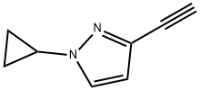 1-环丙基-3-乙炔基1H吡唑 结构式