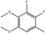 Benzene, 2,3-difluoro-5-methoxy-1-methyl-4-(methylthio)- 结构式