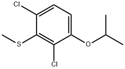 Benzene, 1,3-dichloro-4-(1-methylethoxy)-2-(methylthio)- 结构式