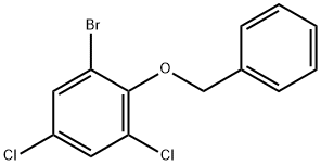 Benzene, 1-bromo-3,5-dichloro-2-(phenylmethoxy)- 结构式