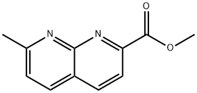 1,?8-?Naphthyridine-?2-?carboxylic acid, 7-?methyl-?, methyl ester 结构式