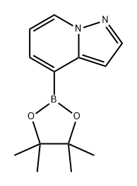 4-(4,4,5,5-四甲基-1,3,2-二氧硼杂环戊烷-2-基)吡唑并[1,5-A]吡啶 结构式