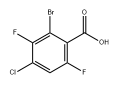 2-溴-4-氯-3,6-二氟苯甲酸 结构式