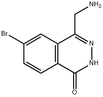 1(2H)-Phthalazinone, 4-(aminomethyl)-6-bromo- 结构式
