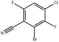 2-溴-4-氯-3,6-二氟苄腈 结构式