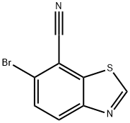 6-溴苯并[D]噻唑-7-腈 结构式