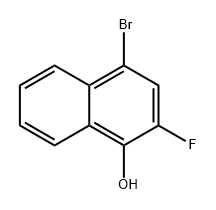 4-溴-2-氟萘-1-醇 结构式