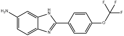 1H-Benzimidazol-6-amine, 2-[4-(trifluoromethoxy)phenyl]- 结构式