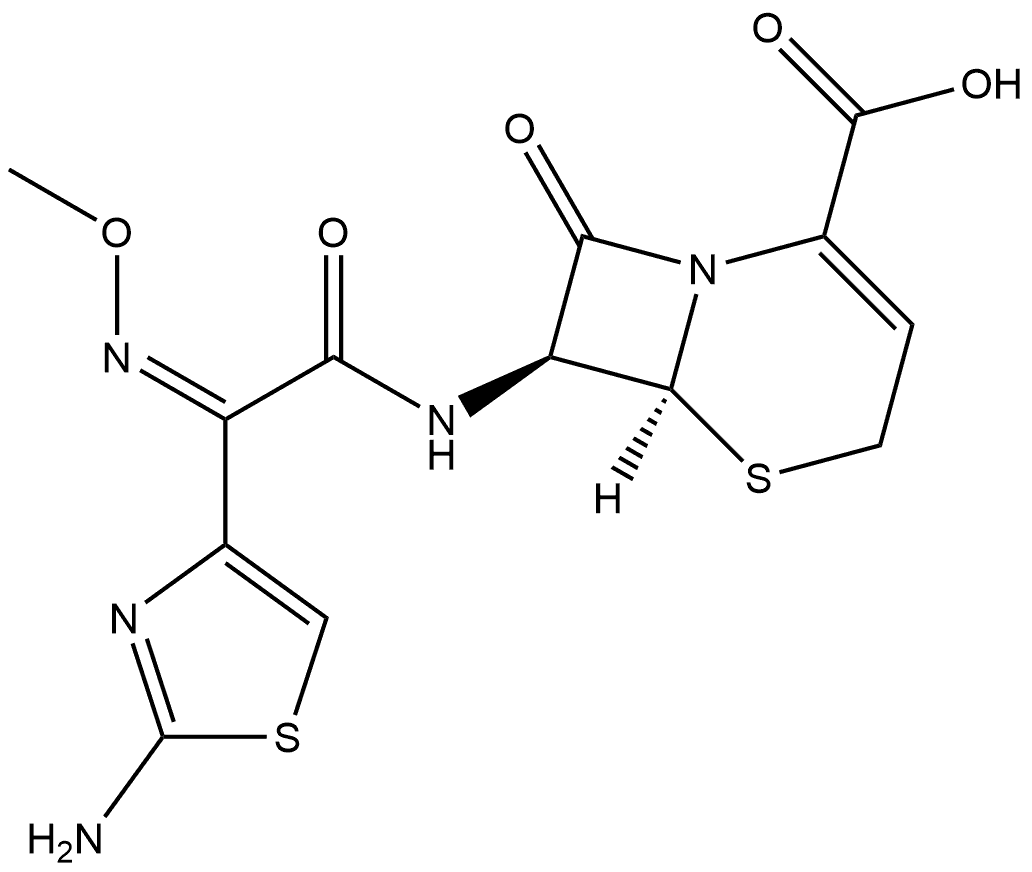 头孢唑肟杂质40 结构式