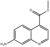 7-氨基喹啉-4-羧酸甲酯 结构式