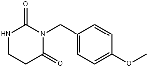 3-(4-甲氧基苄基)-二氢嘧啶-2,4(1H,3H)-二酮 结构式