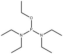 Phosphorodiamidous acid, N,N,N',N'-tetraethyl-, ethyl ester 结构式