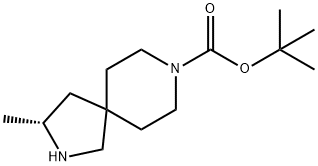 (R)-叔丁基3-甲基-2,8-二氮杂螺[4.5]癸烷-8-羧酸酯 结构式