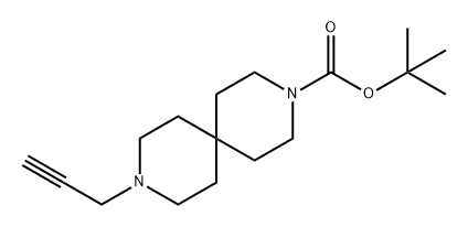 9-(丙基-2-炔基-1-基)-3,9-二氮杂螺[5.5]十一烷-3-羧酸叔丁酯 结构式