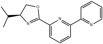 (S)-2-([2,2'-联吡啶]-6-基)-4-异丙基-4,5-二氢恶唑 结构式