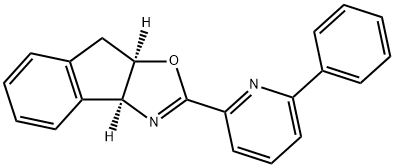 (3AS,8AR)-2-(6-苯基吡啶-2-基)-8,8A-二氢-3AH-茚并[1,2-D]恶唑 结构式