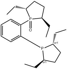 (2S,5S)-1-{2-[((2S,5S)-2,5-二乙基膦基-1-基]苯基}-2,5-二乙基膦烷1-氧化物 结构式