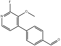 4-(2-Fluoro-3-methoxypyridin-4-yl)benzaldehyde 结构式