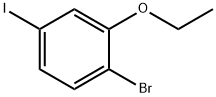 1-溴-2-乙氧基-4-碘苯 结构式