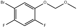 1-Bromo-2,4-difluoro-5-(methoxymethoxy)benzene 结构式