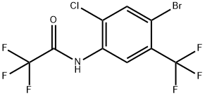 N-(4-BROMO-2-CHLORO-5-(TRIFLUOROMETHYL)PHENYL)-2,2,2-TRIF 结构式