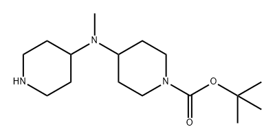 4-(甲基(哌啶-4-基)氨基)哌啶-1-羧酸叔丁酯 结构式