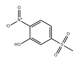 5-(甲基磺酰基)-2-硝基苯酚 结构式