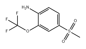 4-(甲基磺酰基)-2-(三氟甲氧基)苯胺 结构式