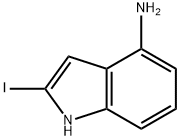 2-碘-1H-吲哚-4-胺 结构式