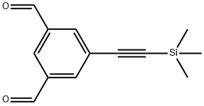 1,3-Benzenedicarboxaldehyde, 5-[2-(trimethylsilyl)ethynyl]- 结构式