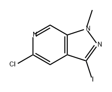 5-氯-3-碘-1-甲基-1H-吡唑并[3,4-C]吡啶 结构式