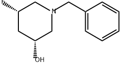 (3R,5S)-1-苄基-5-氟哌啶-3-醇 结构式