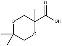 2,5,5-trimethyl-1,4-dioxane-2-carboxylic acid 结构式