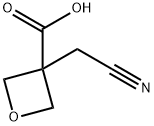 3-(cyanomethyl)oxetane-3-carboxylic acid 结构式