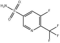 5-fluoro-6-(trifluoromethyl)pyridine-3-sulfonamide 结构式