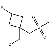 3,3-difluoro-1-(methanesulfonylmethyl)cyclobutyl]methanol 结构式