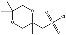 (2,5,5-trimethyl-1,4-dioxan-2-yl)methanesulfonyl chloride 结构式