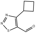 4-环丁基-1,2,3-噻二唑-5-甲醛 结构式