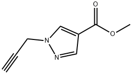 1-(丙-2-炔-1-基)-1H-吡唑-4-羧酸甲酯 结构式