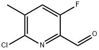 6-氯-3-氟-5-甲基吡啶甲醛 结构式