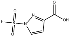 1-(fluorosulfonyl)-1H-pyrazole-3-carboxylic acid 结构式