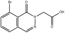 2-(8-bromo-1-oxo-1,2-dihydrophthalazin-2-yl)acetic acid 结构式