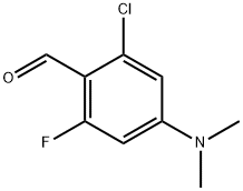 2-氯-4-(二甲基氨基)-6-氟苯甲醛 结构式
