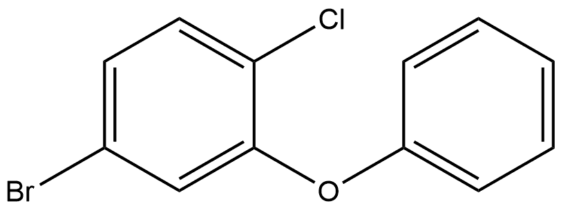 4-Bromo-1-chloro-2-phenoxybenzene 结构式