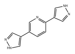 2,5-双(1H-吡唑-4-基)吡啶 结构式