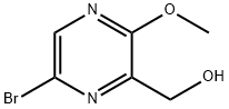 (6-溴-3-甲氧基吡嗪-2-基)甲醇 结构式